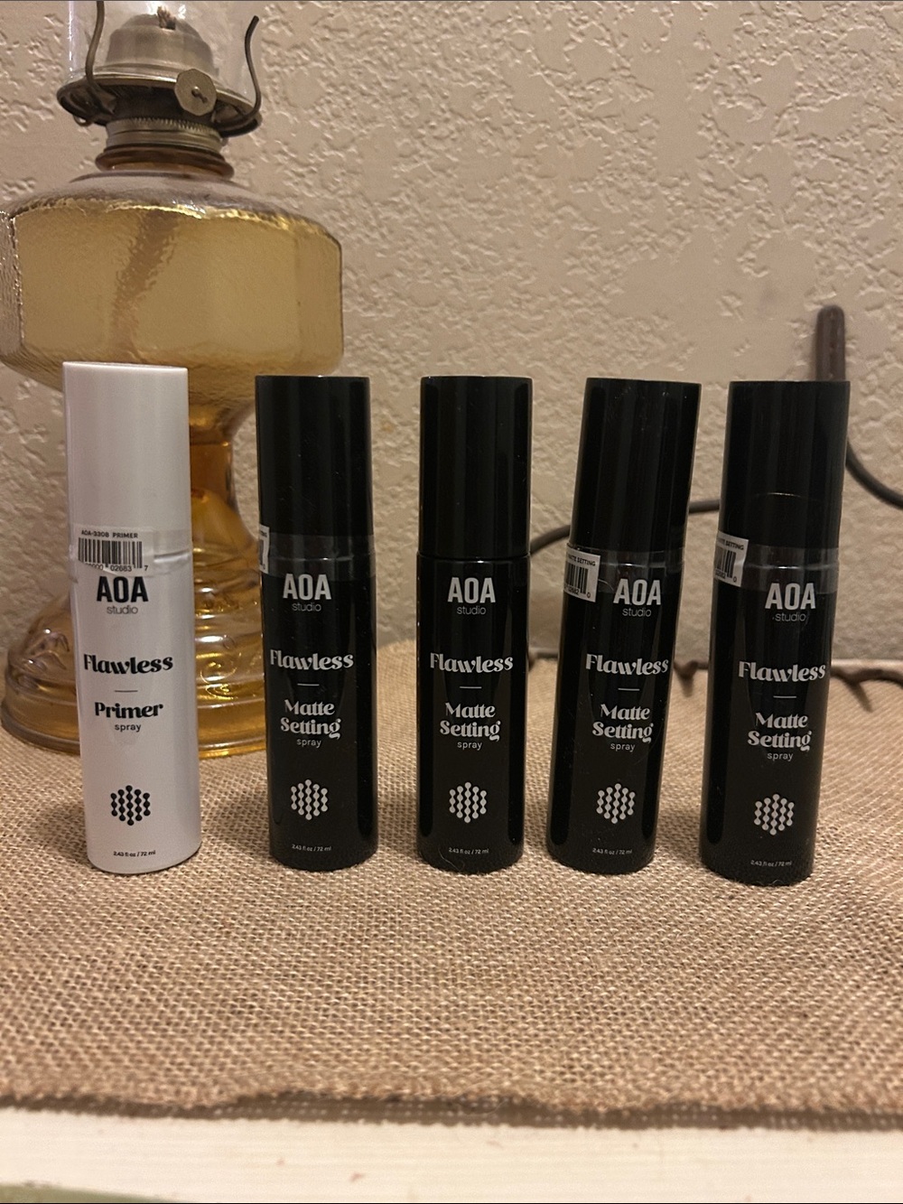 AOA Studio Flawless Primer & Matte Setting Spray Set - Black and White